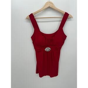 Speechless Women Red Babydoll Y2K Tank Top Size S Vampire Feminine Goth Romantic